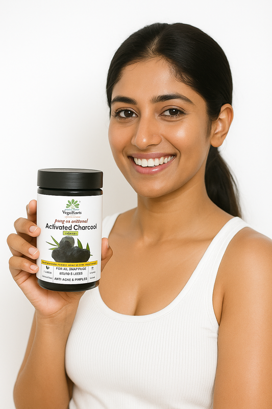 Pure & Natural Natural Activated Charcoal Powder Ideal for Skin Removes Dead Skin, Impurities, Detoxifies Skin and Teeth Whitening 180g