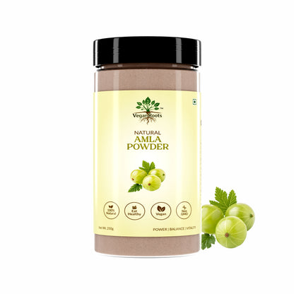 Pure &  Natural Amla (Indian Gooseberry) Fruit Powder for Hair Growth, Skin Care, Drinking & Eating, Rich in Antioxidants