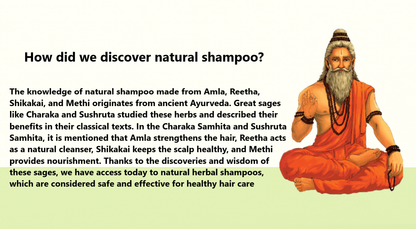 Pure & Natural Shampoo with Amla reetha shikakai & MethiDana Powder |For Men & Women, Totally Organic | Paraben And Sulphate Free Shampoo - 150gm