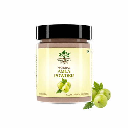 Pure &  Natural Amla (Indian Gooseberry) Fruit Powder for Hair Growth, Skin Care, Drinking & Eating, Rich in Antioxidants