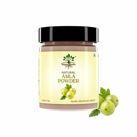 Pure &  Natural Amla (Indian Gooseberry) Fruit Powder for Hair Growth, Skin Care, Drinking & Eating, Rich in Antioxidants