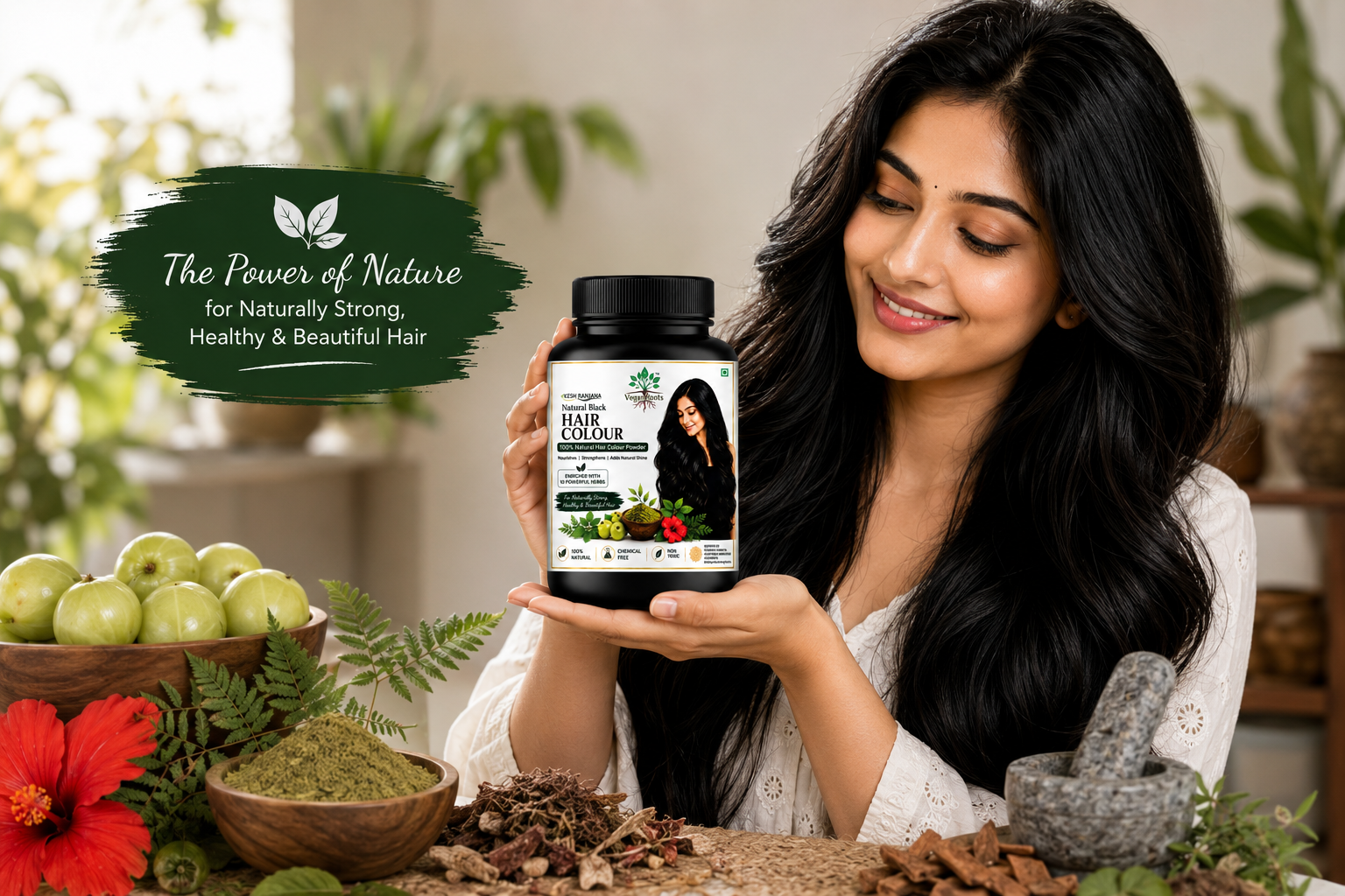 Kesh Ranjana Natural Black Hair Colour 200G