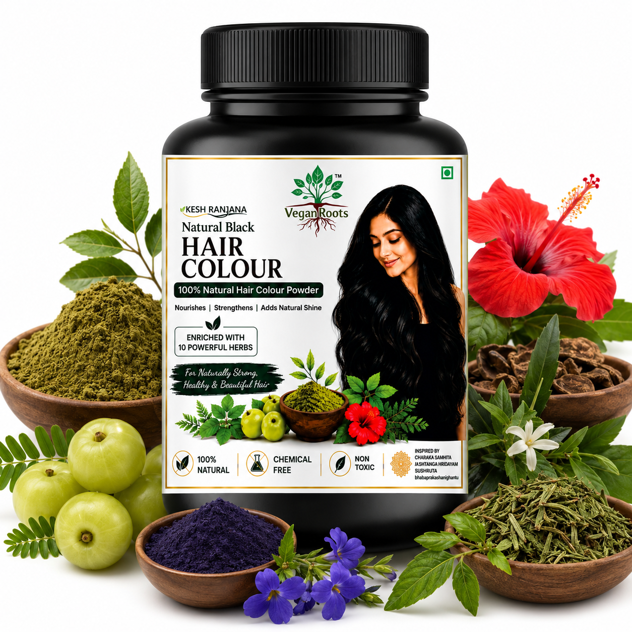 Kesh Ranjana Natural Black Hair Colour 200G
